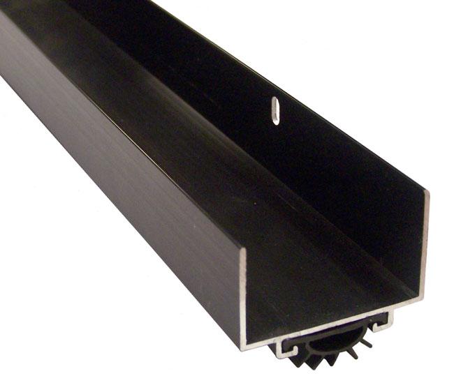 1-1/8″ (29mm)H x 36″ (914mm)L Door Shoe w/Vinyl Insert – EACH (Dark Bronze Anodized/Black)  |   Door Bottoms, Thresholds & Weatherstripping Commercial Hardware Door Bottoms, Thresholds & Weatherstripping