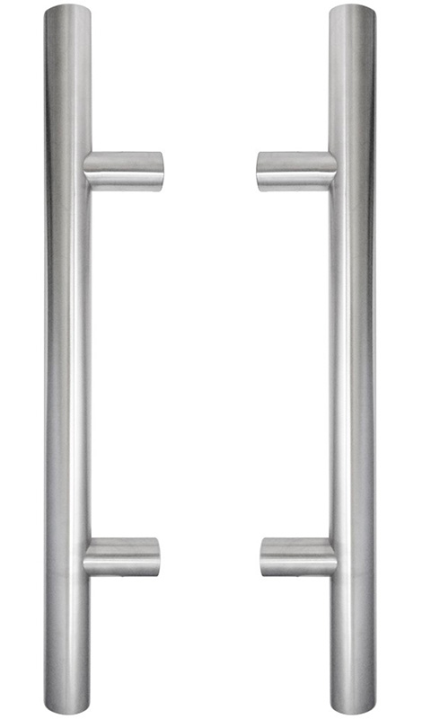 12″ (305mm) Center-to-Center Stainless Steel 20″ (508mm) Overall Length Ladder Door Pulls – Back-to-Back Mounted Set  |   Door Pulls & Push Plates Commercial Hardware Door Pulls & Push Plates