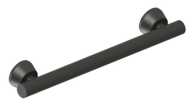 12″ (305mm) Linear Grab Bar with Straight Rail  |   Safety Grab Bars Commercial Hardware Black-Matte/Bronze-Oil Rubbed/Chrome-Polished/Stainless Steel-Brushed