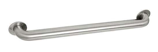 16″ (406mm) Ligature Resistant Grab Bar w/Exposed Mount Screw-on Flanges (Stainless Steel)  |   Safety Grab Bars Commercial Hardware Safety Grab Bars