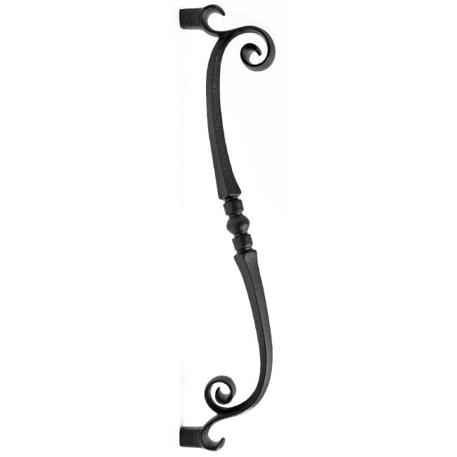 20-1/2″ (521mm) Center-to-Center San Juan Scroll Door Pull – (Hammered Matte Black)  |   Door Pulls & Push Plates Commercial Hardware Door Pulls & Push Plates