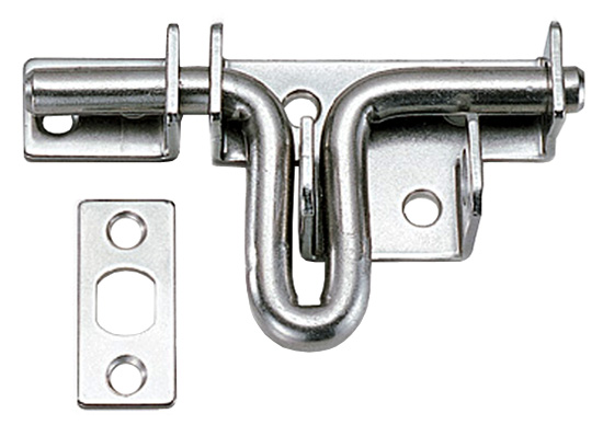 304 Stainless Steel Gate Latch (Satin)  |   Door Flush & Surface Bolts Commercial Hardware Door Flush & Surface Bolts