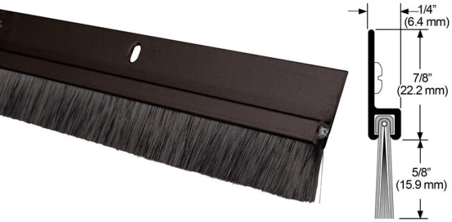 36″ (914mm) Door Bottom Sweep – EACH (Dark Bronze Anodized/Black)  |   Door Bottoms, Thresholds & Weatherstripping Commercial Hardware Door Bottoms, Thresholds & Weatherstripping