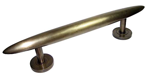 8-5/8″ (219mm) Center-to-Center Extra Large Torpedo Pull – 14″ (356mm) Overall Length (Antique Brass)  |   Door Pulls & Push Plates Commercial Hardware Door Pulls & Push Plates