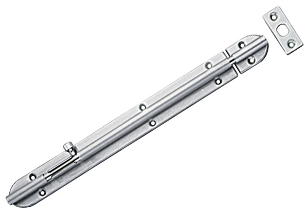 9-7/16″ (240mm) Barrel Bolt (Satin Stainless Steel/Satin Nickel)  |   Door Flush & Surface Bolts Commercial Hardware Door Flush & Surface Bolts