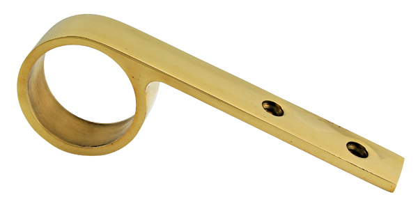 Arm Rail Bracket for 1-1/2″ Diameter Tubing (Unlacquered Polished Brass)  |   Handrail & Arm Rail Brackets Commercial Hardware Handrail & Arm Rail Brackets