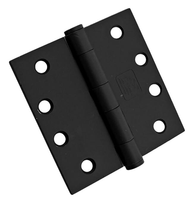 Commercial Duty 4-1/2″ x 4-1/2″ Plain Bearing Architectural Hinge – Square Corner – EACH  |   Door Hinges (Commercial) Commercial Hardware Black-Flat/Brass-Polished/Brass-Satin/Bronze-Antique/Bronze-Satin/Chrome-Polished/Chrome-Satin/Primed