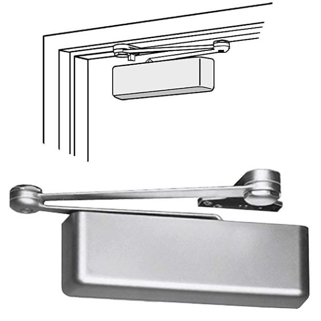 Door Closer, Parallel Arm – Left Hand (Aluminum)  |   Door Closers Commercial Hardware Door Closers