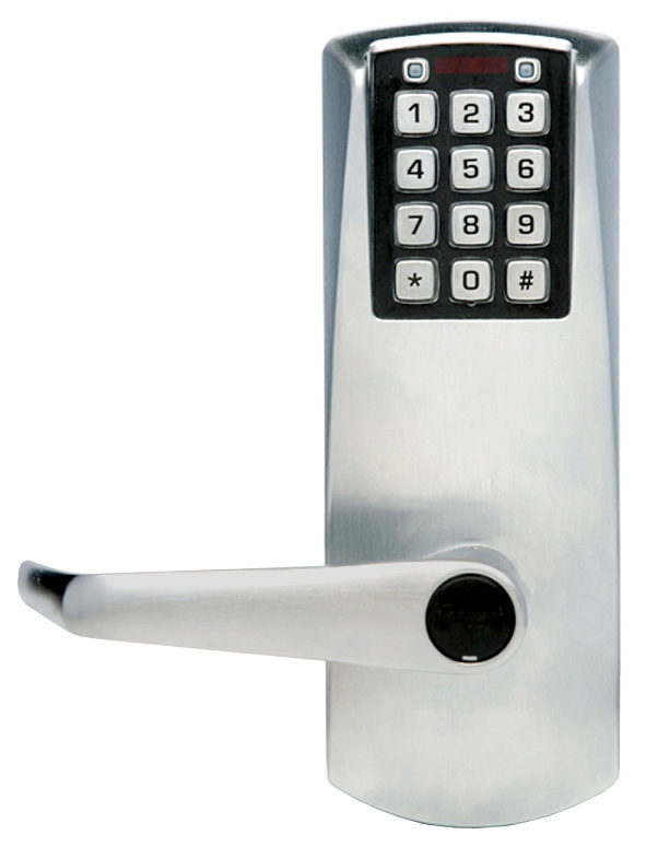 E-Plex 2000 Series Electronic Push-Button Door Lockset (Satin Chrome)  |   Door Locks (Commercial) Commercial Hardware Door Locks (Commercial)