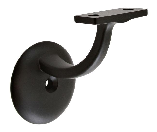 Jumbo Handrail Bracket (Matte Black)  |   Handrail & Arm Rail Brackets Commercial Hardware Handrail & Arm Rail Brackets