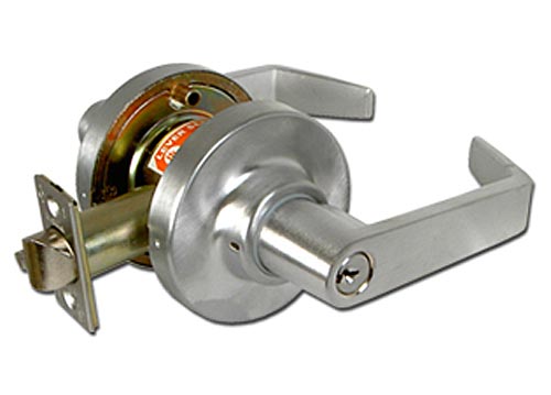 Keyed Entrance Lever Lock – EACH (Brushed Chrome)  |   Door Locks (Commercial) Commercial Hardware Door Locks (Commercial)