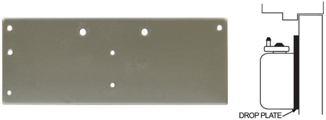 Narrow Top Rail Drop Plate, Parallel Arm – EACH  |   Door Closers Commercial Hardware Door Closers