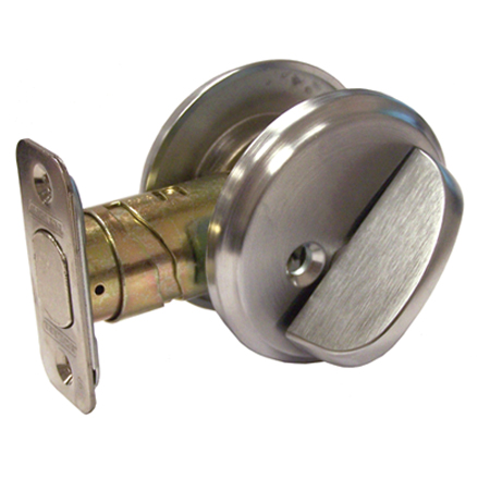 One-Sided Deadbolt with Exterior Trim Plate  |   Deadbolts (Commercial) Commercial Hardware Bronze-Aged/Chrome-Satin/Nickel-Satin