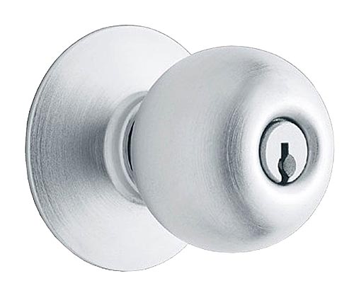 Orbit Classroom Lock Door Knob Set – EACH (Satin Chrome)  |   Door Locks (Commercial) Commercial Hardware Door Locks (Commercial)