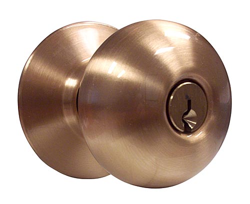 Plymouth Entry Lock Door Knob Set – EACH (Satin Bronze)  |   Door Locks (Commercial) Commercial Hardware Door Locks (Commercial)