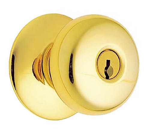 Plymouth Entry LockDoor Knob Set – EACH (Bright Brass)  |   Door Locks (Commercial) Commercial Hardware Door Locks (Commercial)