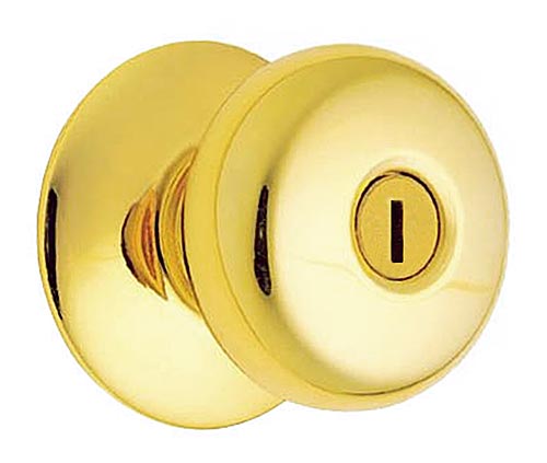 Plymouth Privacy Latch Door Knob Set – EACH (Bright Brass)  |   Door Locks (Commercial) Commercial Hardware Door Locks (Commercial)