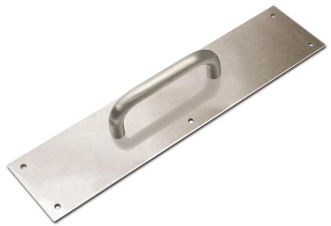 Pull Plate – 3-1/2″ (89mm) x 15″ (381mm) (Satin Stainless Steel)  |   Door Pulls & Push Plates Commercial Hardware Door Pulls & Push Plates