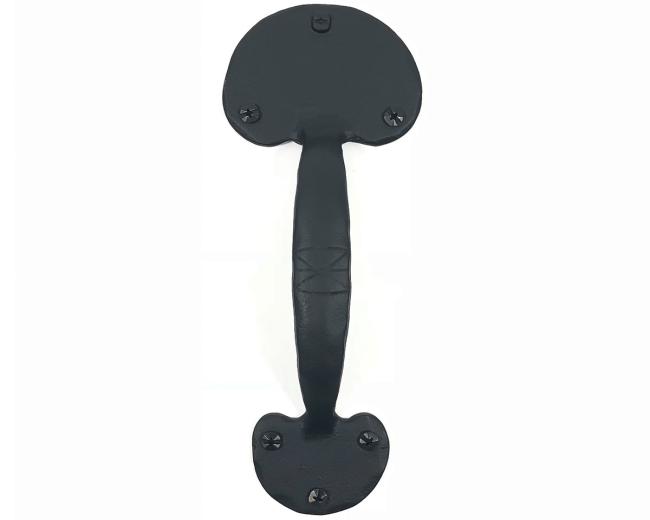 Rough Iron 9-5/8″ (244mm) Bean Door Pull – (Black)  |   Door Pulls & Push Plates Commercial Hardware Door Pulls & Push Plates