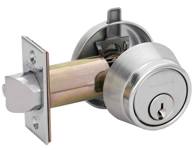 Single Cylinder Deadlatch  |   Deadbolts (Commercial) Commercial Hardware Brass-Polished/Chrome-Satin