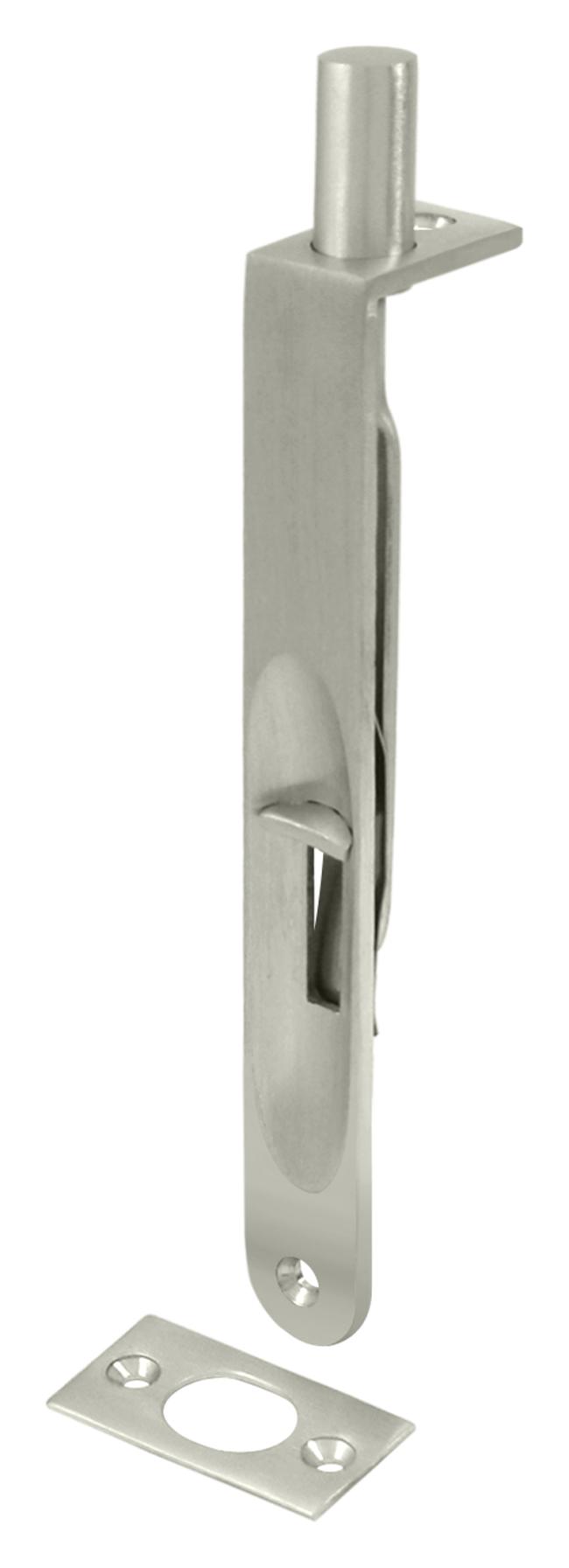 Solid Brass 6″ (152mm) Flush Bolt Round Edge  |   Door Flush & Surface Bolts Commercial Hardware Black-Matte/Brass-Antique/Brass-Polished/Brass-Polished - Lifetime/Bronze-Oil Rubbed/Chrome-Polished/Chrome-Satin/Nickel-Antique/Nickel-Satin