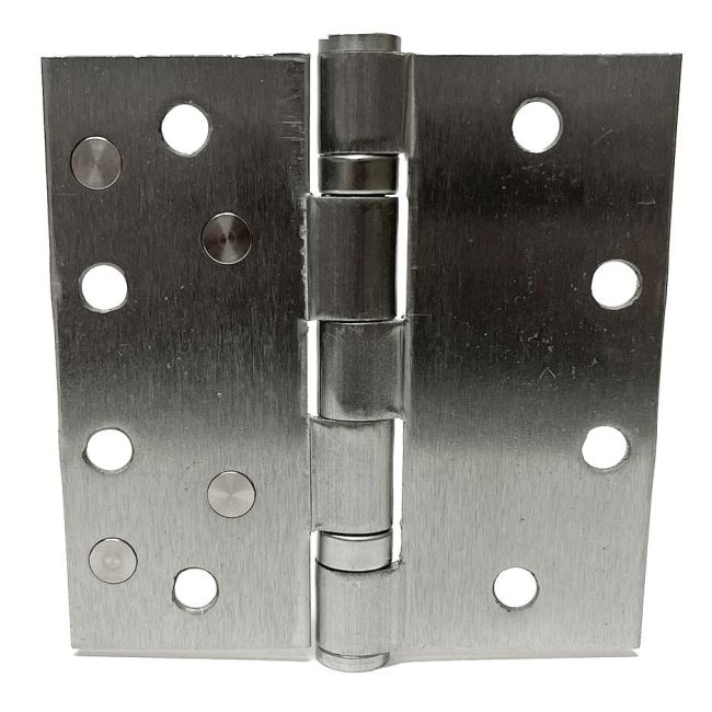 Stainless Steel Ball Bearing 4-1/2″ x 4-1/2″ Shim Door Hinge – Square Corner – EACH (Satin Stainless)  |   Door Hinges (Commercial) Commercial Hardware Door Hinges (Commercial)