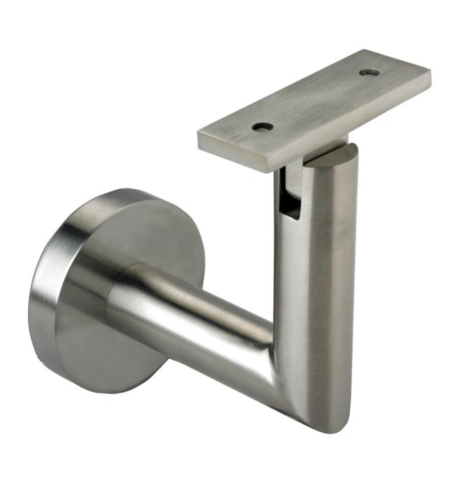 Stainless Steel Round Handrail Bracket (Polished Stainless Steel)  |   Handrail & Arm Rail Brackets Commercial Hardware Handrail & Arm Rail Brackets