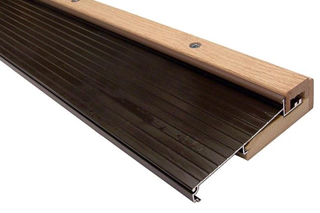 5-11/16″ (144mm) x 36″ (914mm) Adjustable Oak Top Door Sill -EACH (Unfinished Oak/Dark Bronze)  |   Door Bottoms, Thresholds & Weatherstripping Commercial Hardware Door Bottoms, Thresholds & Weatherstripping