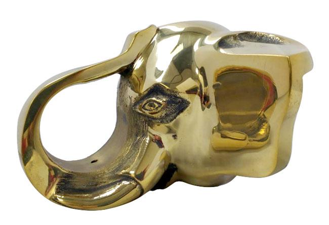 Elephant Head Bracket for 2″ Diameter Tubing (Unlacquered Polished Brass)  |   Handrail & Arm Rail Brackets Commercial Hardware Handrail & Arm Rail Brackets