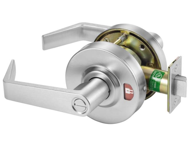 Cylindrical Indicator Privacy Lock (Satin Chrome)  |   Door Locks (Commercial) Commercial Hardware Door Locks (Commercial)